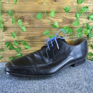 Magnanni Men's Derby Oxfords Black‎ Leather Size 15 Medium Gently Used 2025